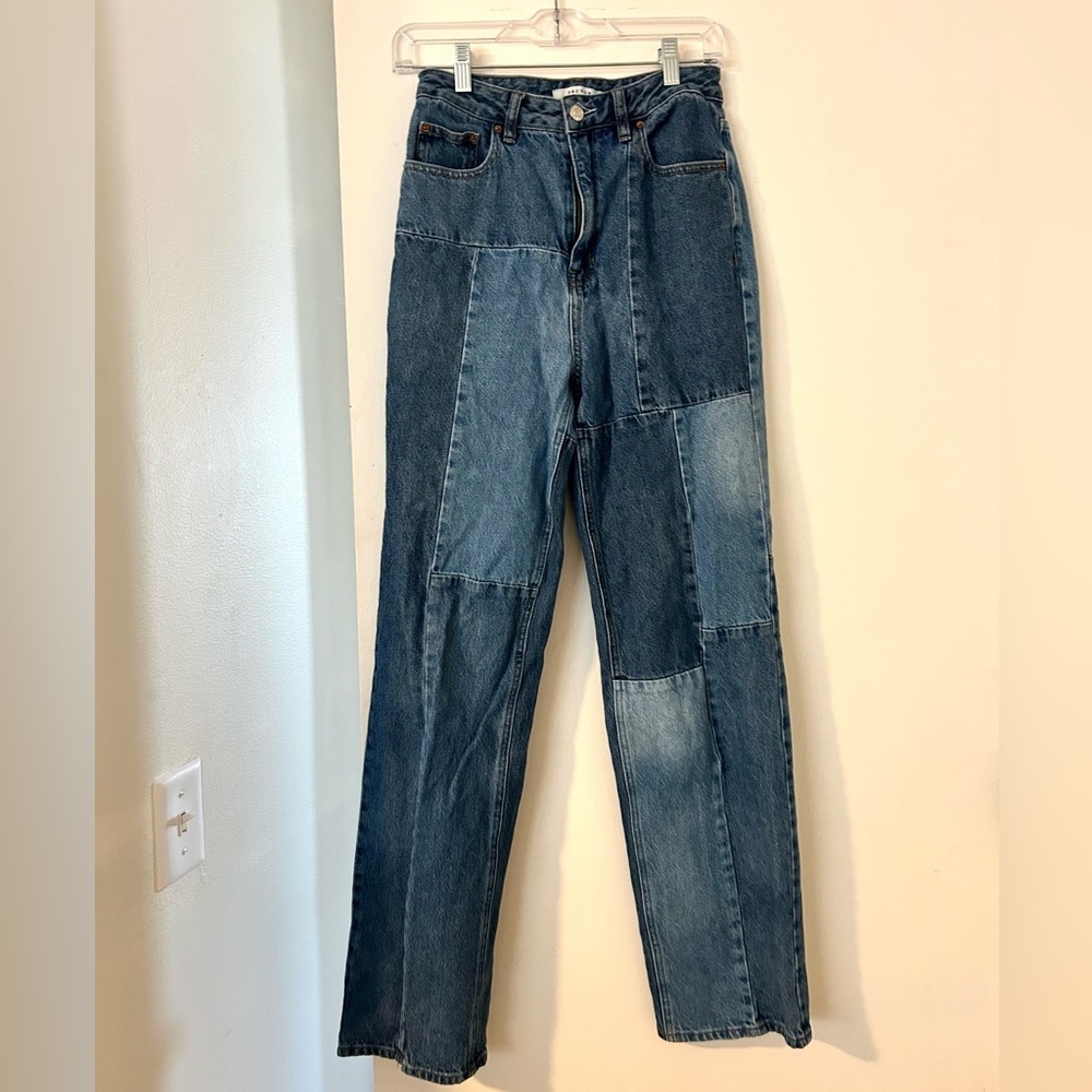 PacSun Blue Patchwork Women Jeans